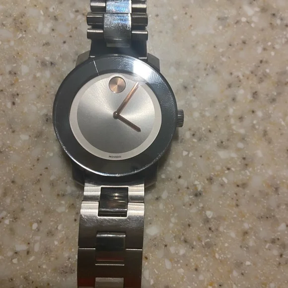 Movado Bold Watch. Elegant. In great condition with minor scratches. - Picture 2 of 3